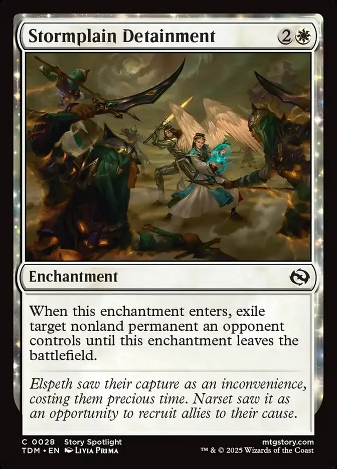 2025 Tarkir: Dragonstorm Stormplain Detainment common #28 common card image