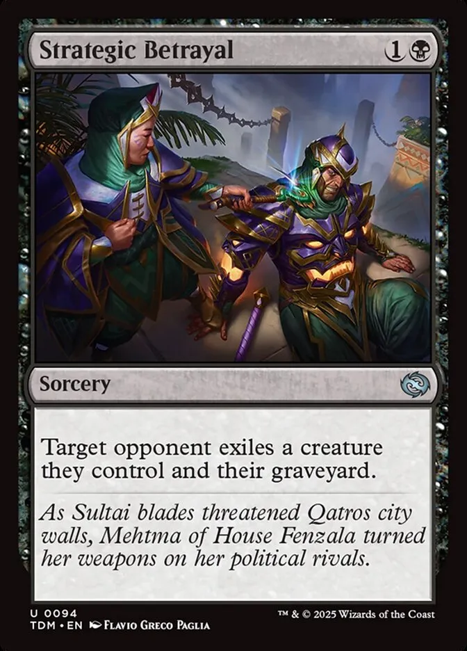 2025 Tarkir: Dragonstorm Strategic Betrayal #94 uncommon card image