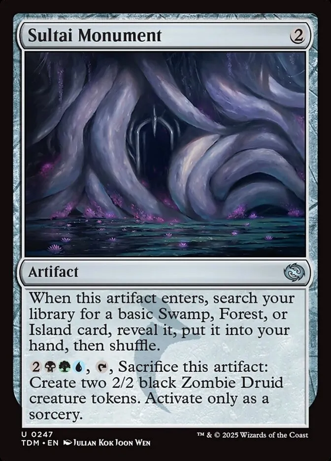 2025 Tarkir: Dragonstorm Sultai Monument #247 uncommon card image