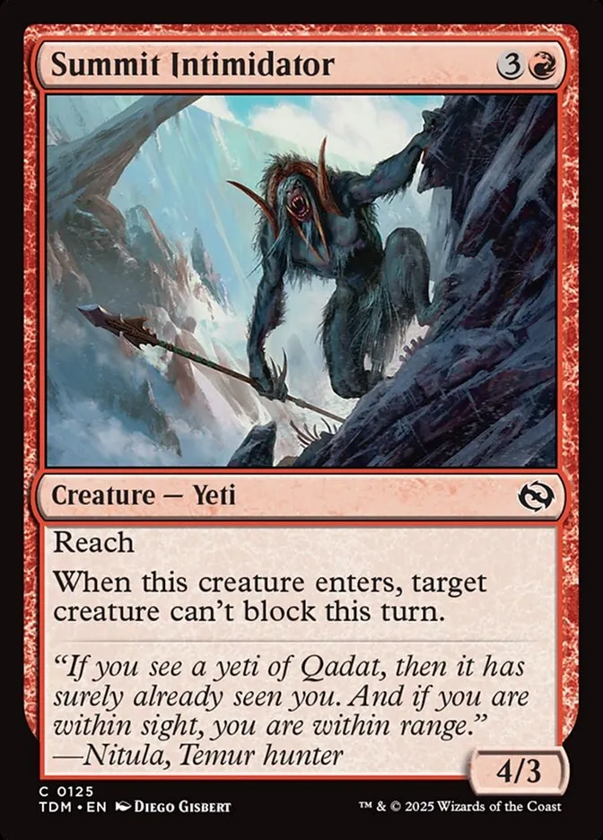 2025 Tarkir: Dragonstorm Summit Intimidator #125 common card image