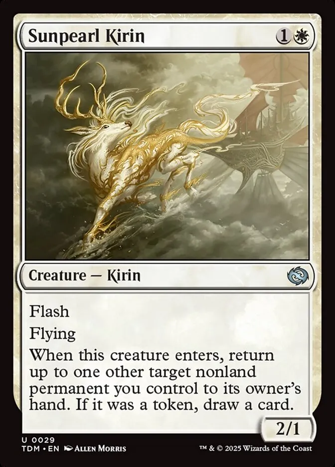 2025 Tarkir: Dragonstorm Sunpearl Kirin uncommon #29 uncommon card image