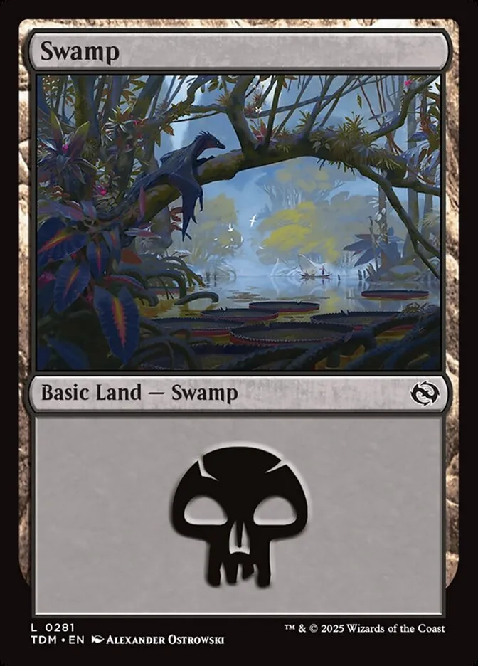 2025 Tarkir: Dragonstorm Swamp #281 common card image