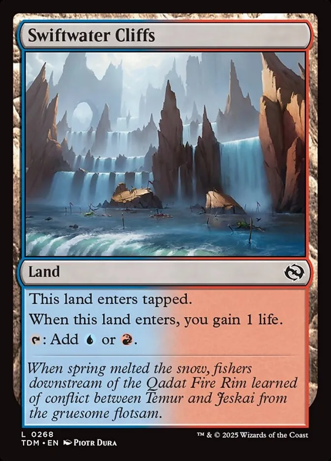 2025 Tarkir: Dragonstorm Swiftwater Cliffs #268 common card image