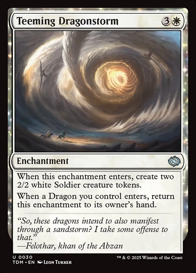 2025 Tarkir: Dragonstorm Teeming Dragonstorm uncommon #30 uncommon card image