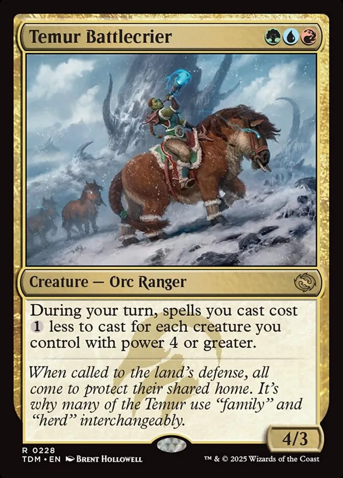 2025 Tarkir: Dragonstorm Temur Battlecrier #228 rare card image