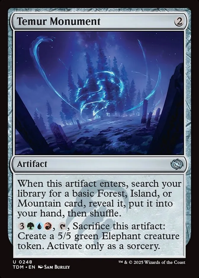 2025 Tarkir: Dragonstorm Temur Monument #248 uncommon card image