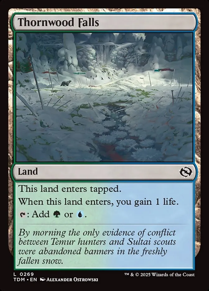 2025 Tarkir: Dragonstorm Thornwood Falls #269 common card image