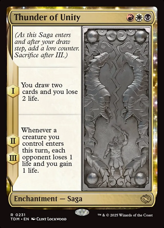 2025 Tarkir: Dragonstorm Thunder of Unity #231 rare card image