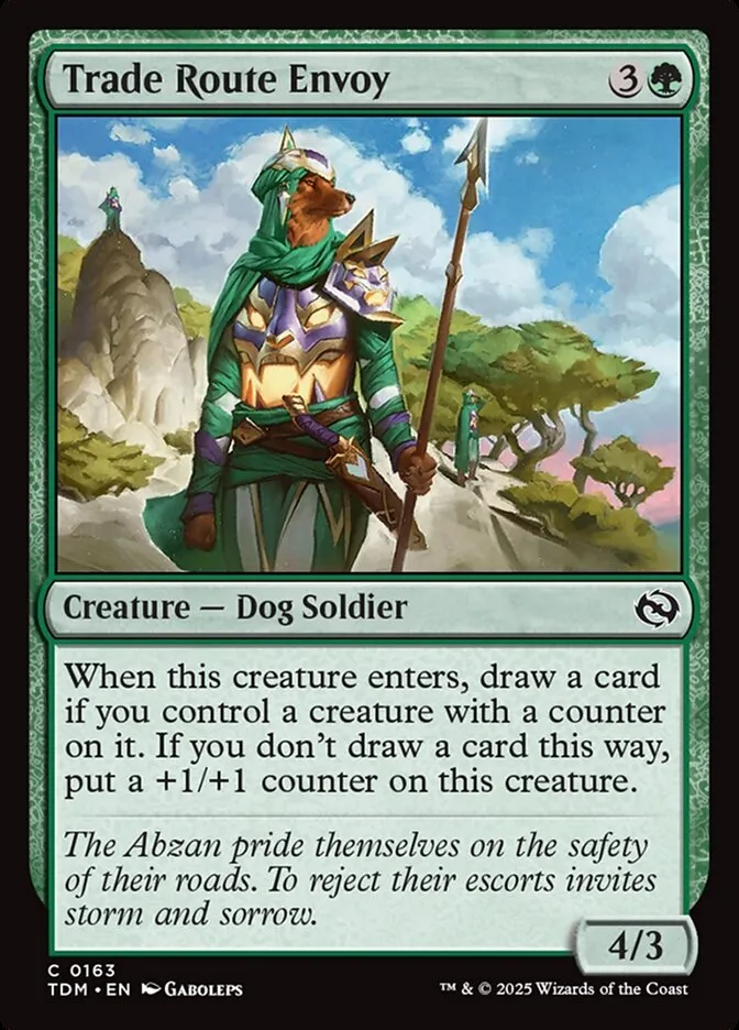 2025 Tarkir: Dragonstorm Trade Route Envoy #163 common card image