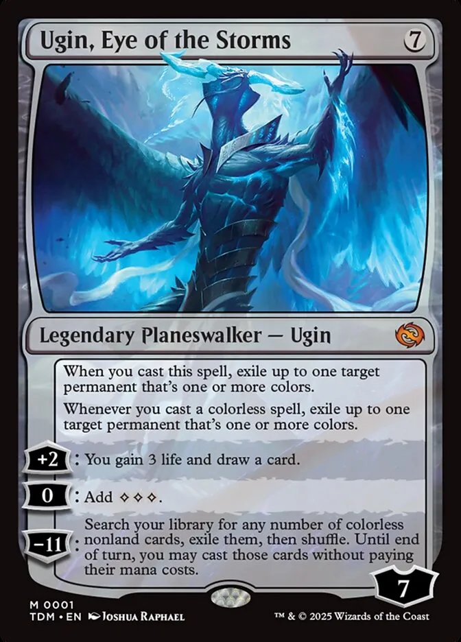 2025 Tarkir: Dragonstorm Ugin, Eye of the Storms mythic #1 mythic card image