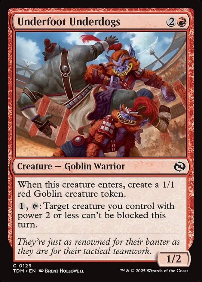 2025 Tarkir: Dragonstorm Underfoot Underdogs #129 common card image