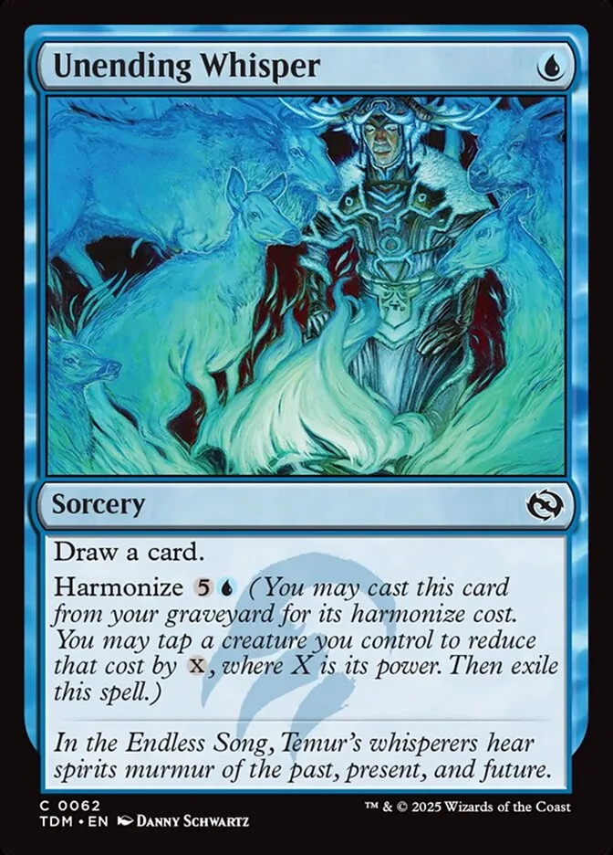 2025 Tarkir: Dragonstorm Unending Whisper common #62 common card image