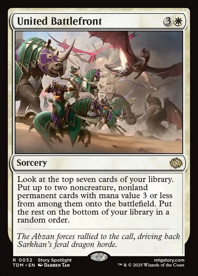 2025 Tarkir: Dragonstorm United Battlefront rare #32 rare card image
