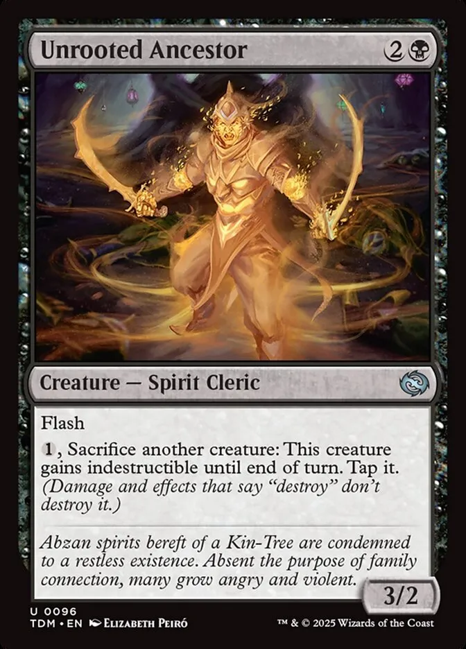 2025 Tarkir: Dragonstorm Unrooted Ancestor #96 uncommon card image