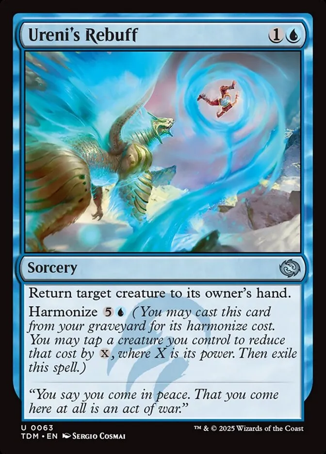 2025 Tarkir: Dragonstorm Ureni's Rebuff uncommon #63 uncommon card image