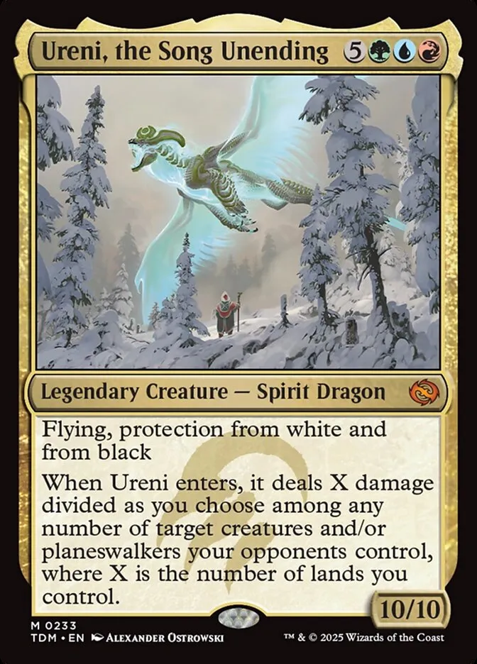 2025 Tarkir: Dragonstorm Ureni, the Song Unending #233 mythic card image