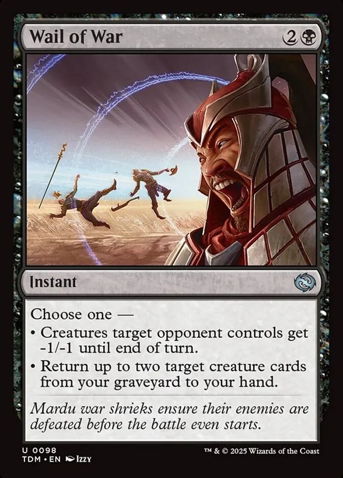 2025 Tarkir: Dragonstorm Wail of War #98 uncommon card image
