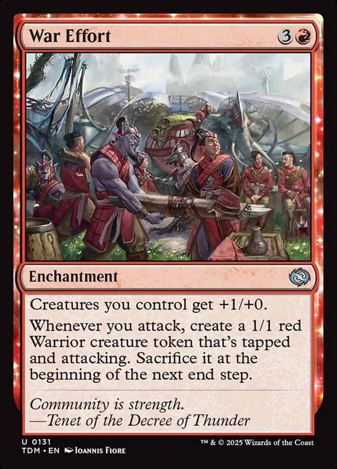 2025 Tarkir: Dragonstorm War Effort #131 uncommon card image