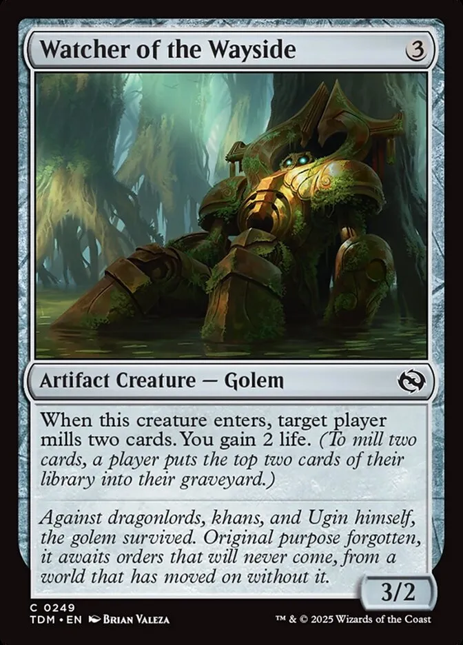 2025 Tarkir: Dragonstorm Watcher of the Wayside #249 common card image