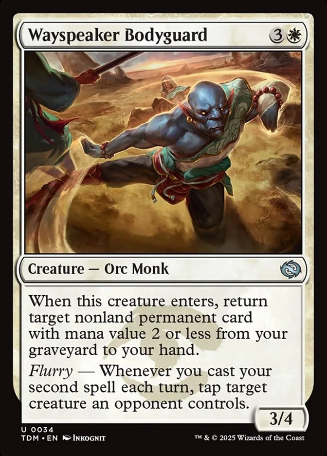 2025 Tarkir: Dragonstorm Wayspeaker Bodyguard uncommon #34 uncommon card image