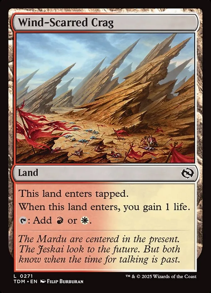 2025 Tarkir: Dragonstorm Wind-Scarred Crag #271 common card image