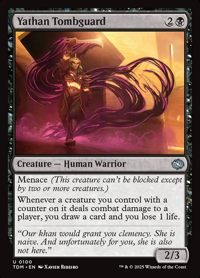 2025 Tarkir: Dragonstorm Yathan Tombguard uncommon #100 uncommon card image
