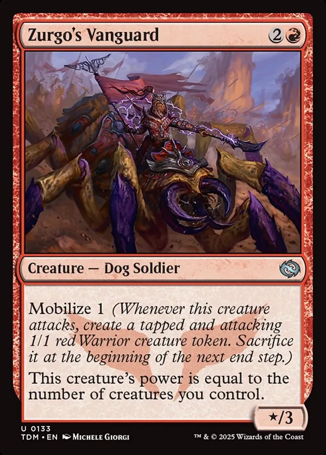 2025 Tarkir: Dragonstorm Zurgo's Vanguard #133 uncommon card image