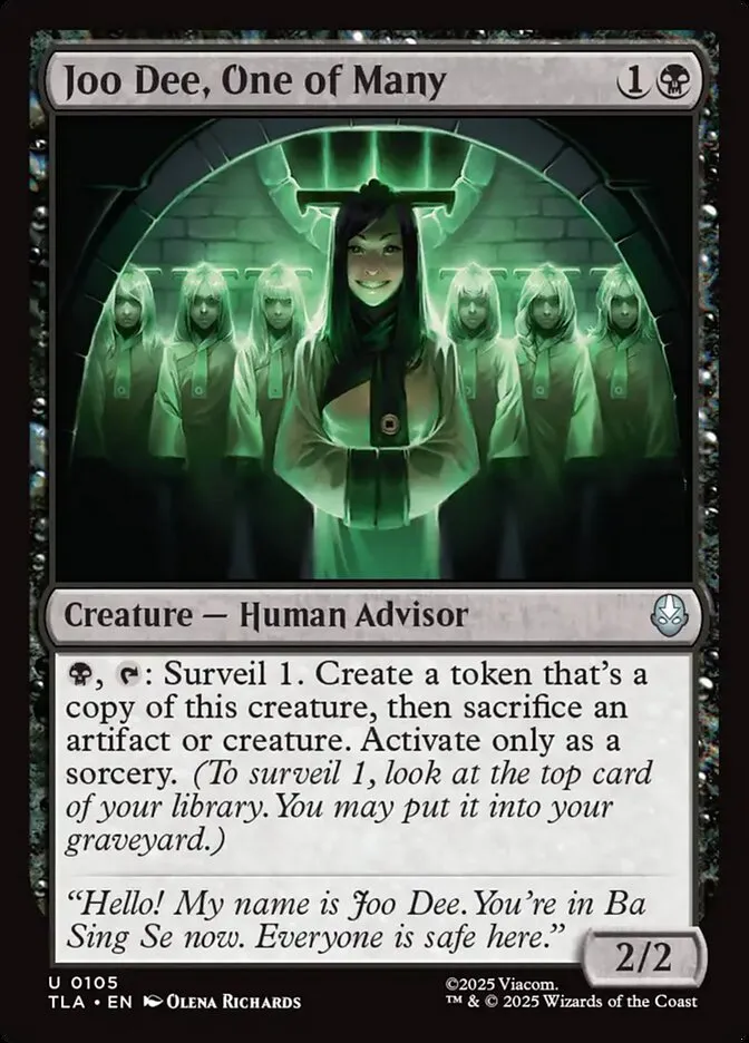 2025 Avatar: The Last Airbender Joo Dee, One of Many #105 uncommon card image