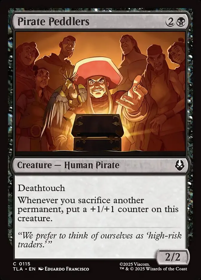 2025 Avatar: The Last Airbender Pirate Peddlers #115 common card image