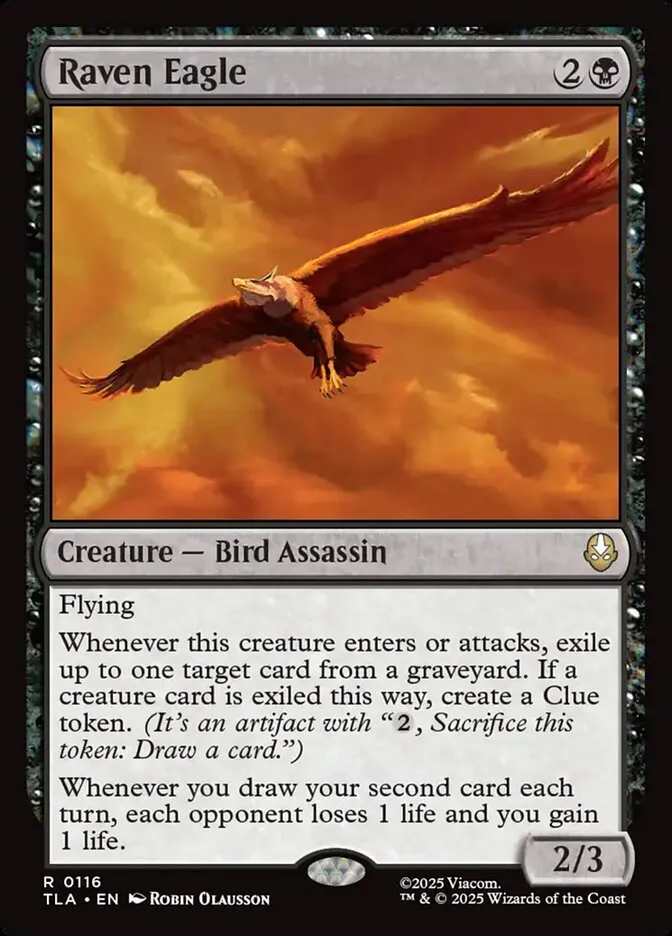 2025 Avatar: The Last Airbender Raven Eagle rare #116 rare card image