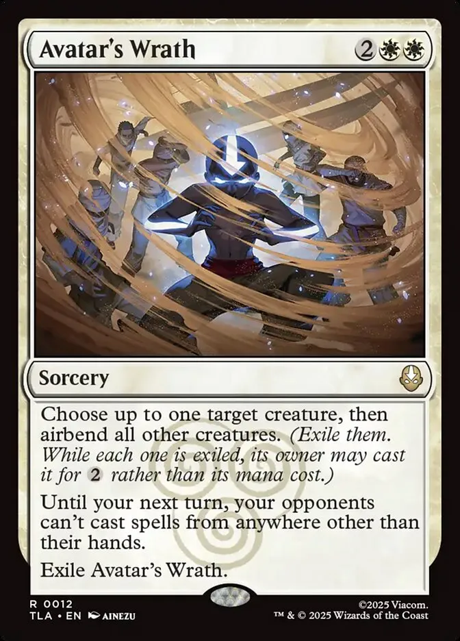 2025 Avatar: The Last Airbender Avatar's Wrath [Foil] rare #12 rare card image