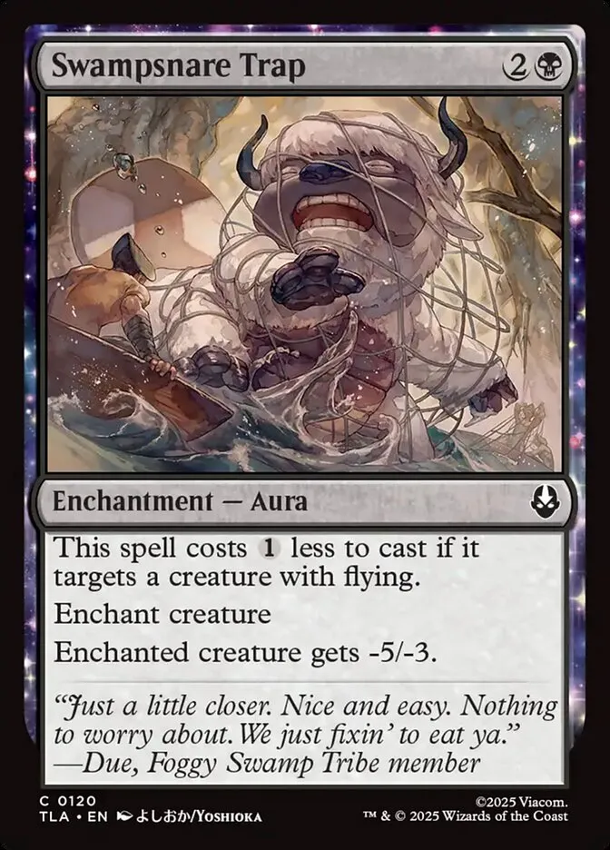 2025 Avatar: The Last Airbender Swampsnare Trap #120 common card image
