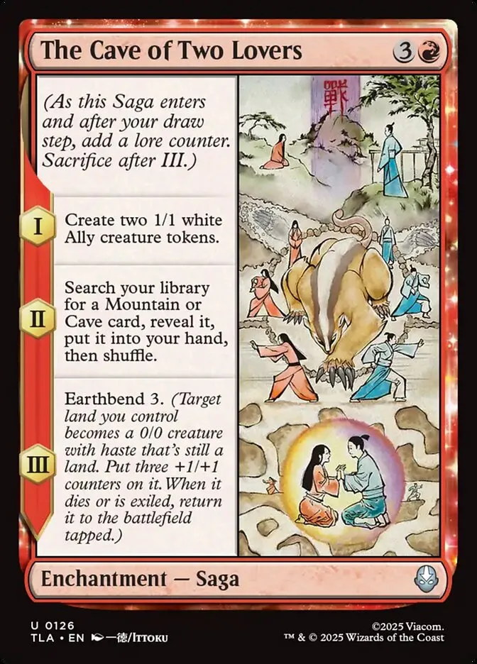 2025 Avatar: The Last Airbender The Cave of Two Lovers #126 uncommon card image