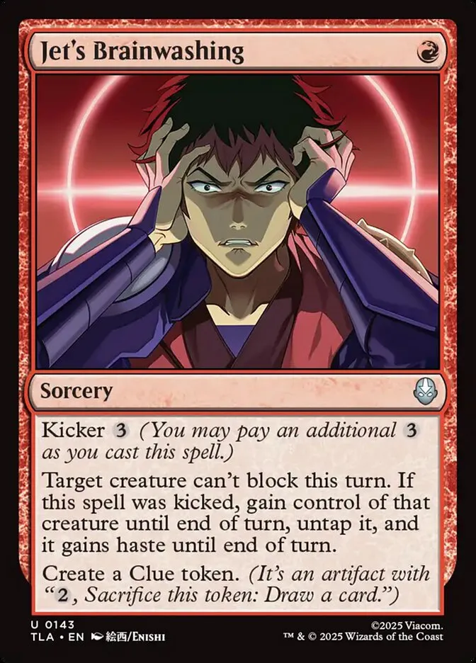 2025 Avatar: The Last Airbender Jet's Brainwashing #143 uncommon card image