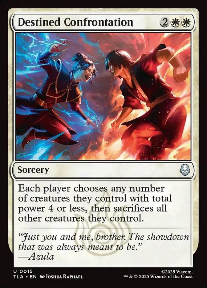 2025 Avatar: The Last Airbender Destined Confrontation [Foil] uncommon #15 uncommon card image