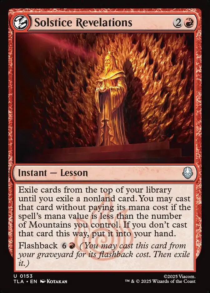 2025 Avatar: The Last Airbender Solstice Revelations #153 uncommon card image