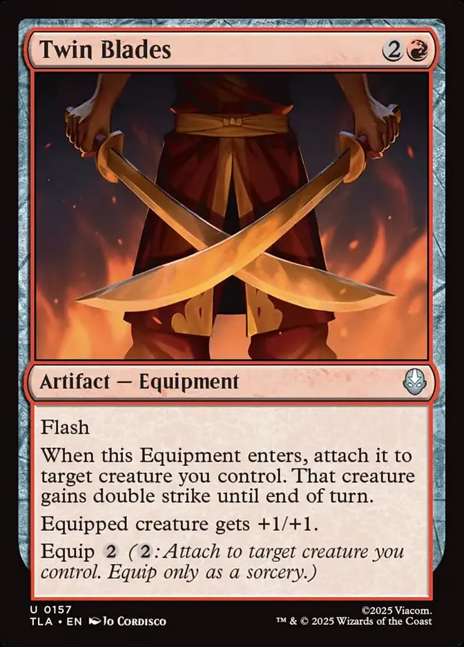 2025 Avatar: The Last Airbender Twin Blades #157 uncommon card image