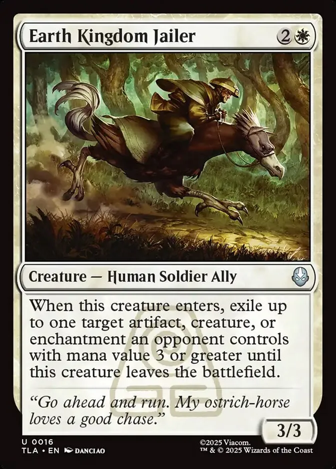 2025 Avatar: The Last Airbender Earth Kingdom Jailer [Foil] uncommon #16 uncommon card image