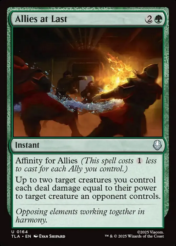 2025 Avatar: The Last Airbender Allies at Last #164 uncommon card image