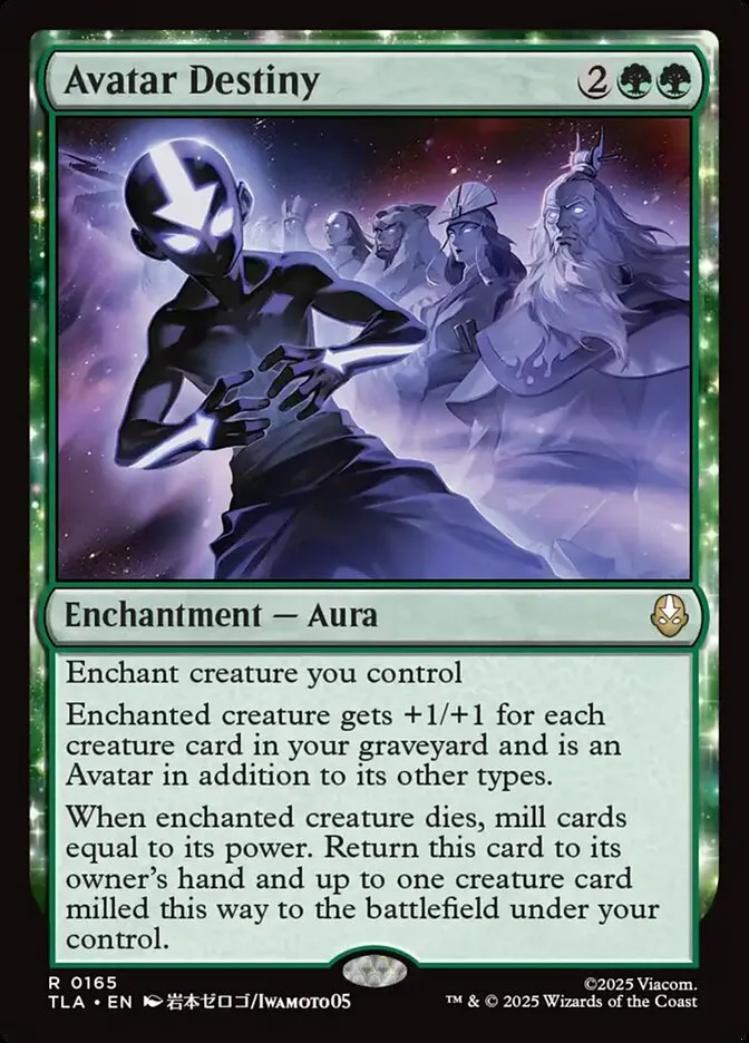 2025 Avatar: The Last Airbender Avatar Destiny rare #165 rare card image