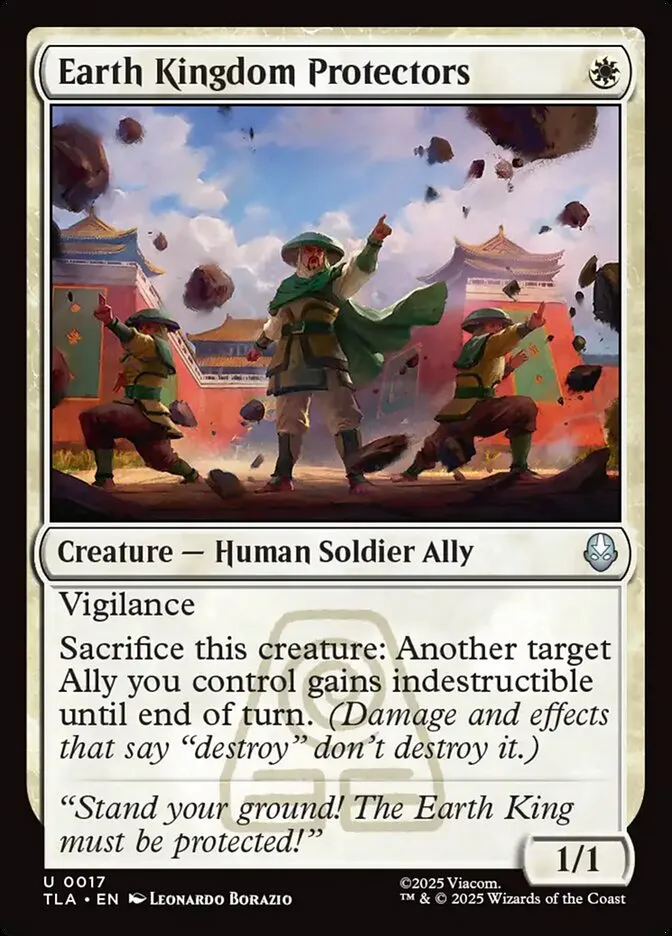 2025 Avatar: The Last Airbender Earth Kingdom Protectors [Foil] uncommon #17 uncommon card image