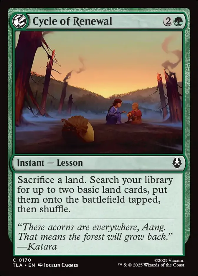 2025 Avatar: The Last Airbender Cycle of Renewal #170 common card image