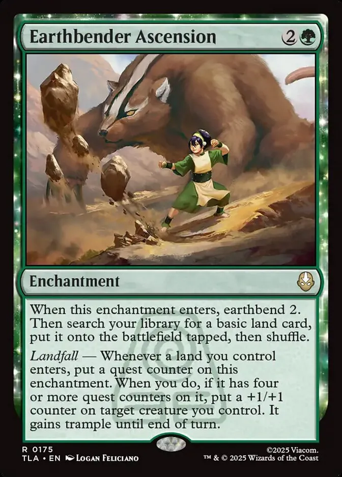 2025 Avatar: The Last Airbender Earthbender Ascension rare #175 rare card image