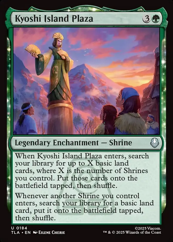 2025 Avatar: The Last Airbender Kyoshi Island Plaza #184 uncommon card image