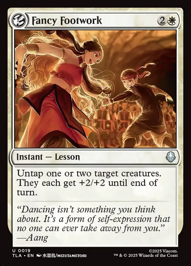 2025 Avatar: The Last Airbender Fancy Footwork [Foil] uncommon #19 uncommon card image