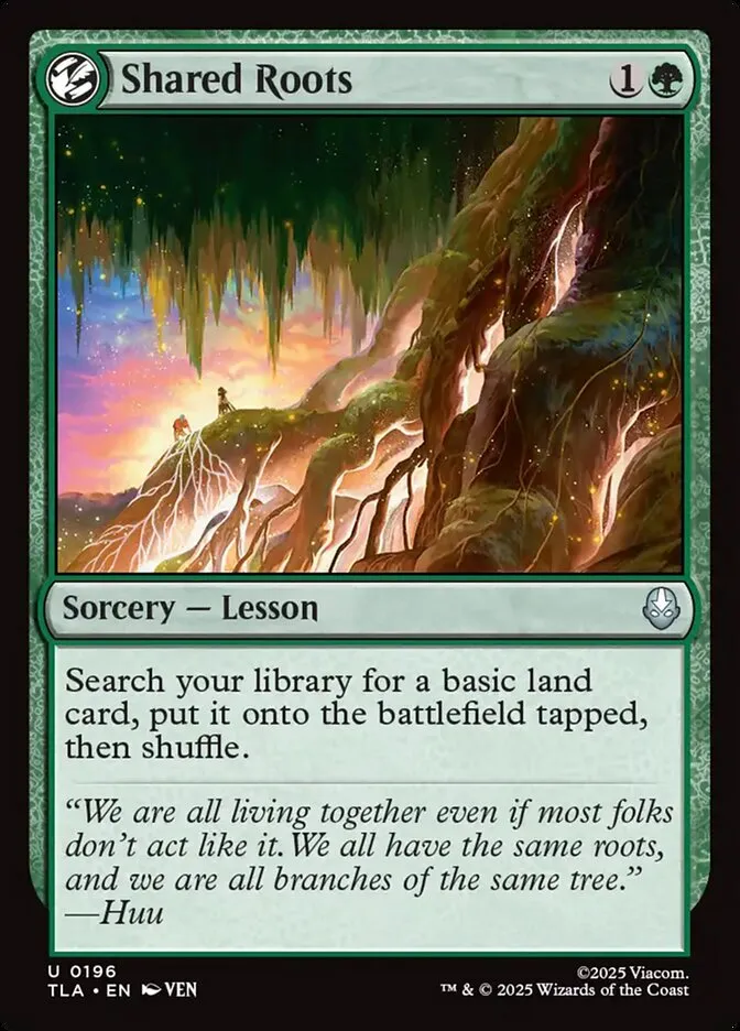 2025 Avatar: The Last Airbender Shared Roots #196 uncommon card image