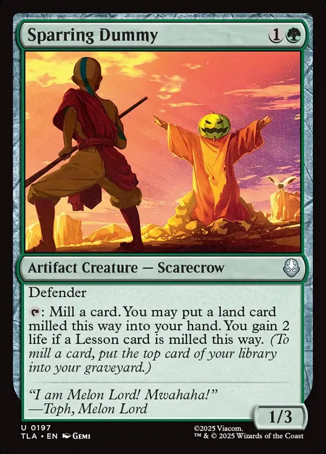 2025 Avatar: The Last Airbender Sparring Dummy #197 uncommon card image