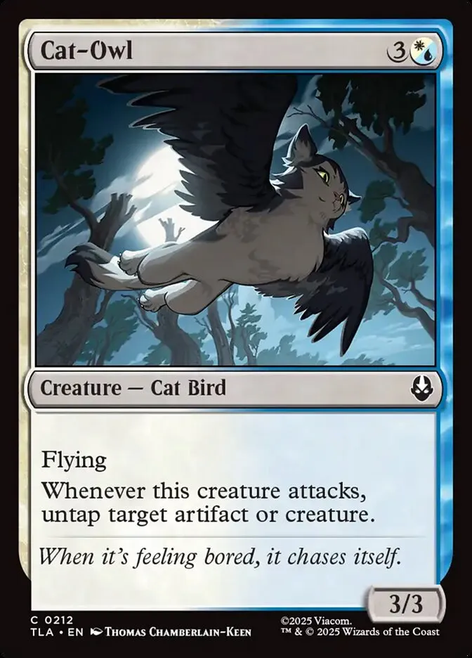2025 Avatar: The Last Airbender Cat-Owl #212 common card image