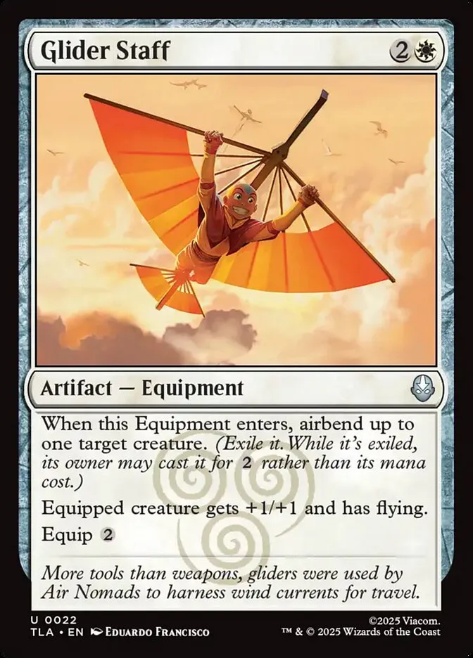 2025 Avatar: The Last Airbender Glider Staff [Foil] uncommon #22 uncommon card image
