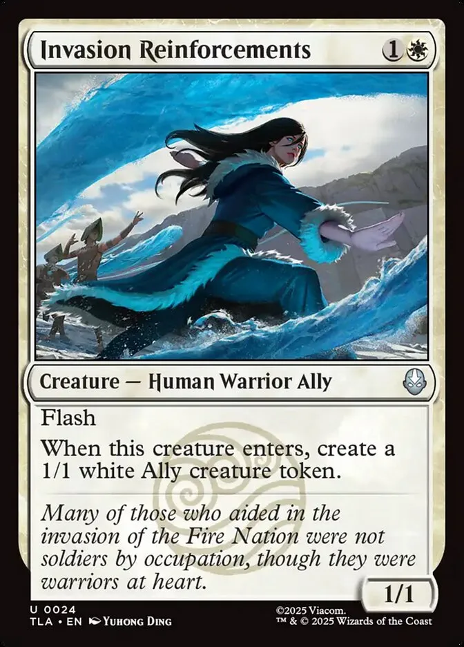 2025 Avatar: The Last Airbender Invasion Reinforcements [Foil] uncommon #24 uncommon card image
